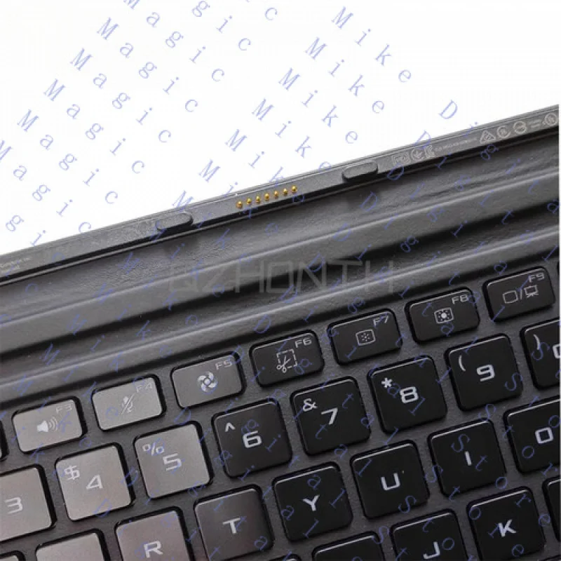 UU يستخدم لـ ASUS ROG X Flow Z13 GZ301ZA (2022 سنة) لوحة المفاتيح الأمريكية Palmrest مع إضاءة خلفية #3