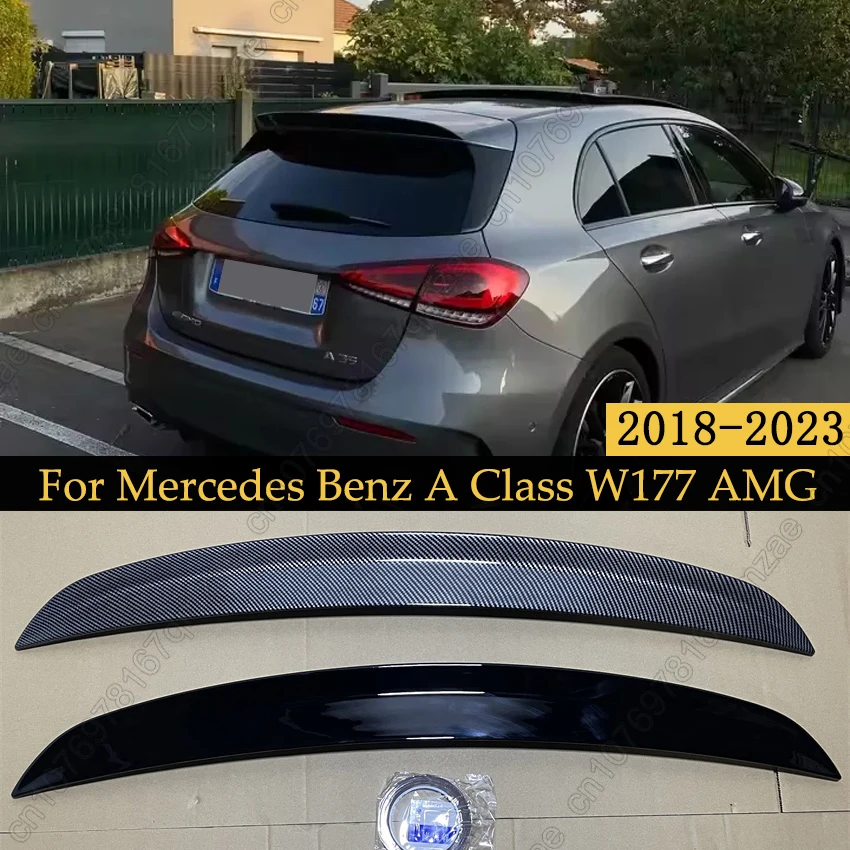 

Car Rear Roof Trunk Spoiler For Mercedes Benz A Class W177 A180 A200 A220 A35 AMG Hatchback 2018-2023 Wing Tail Tuning Auto Part