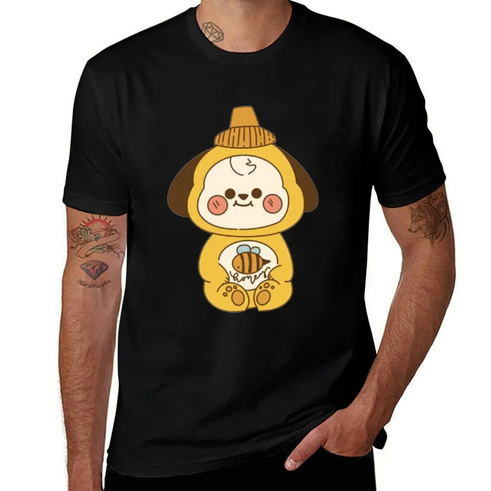

man T-Shirt man t t Honey Chimmy t shirt shirt Cute luxury summer Baby man for shirt Yellow