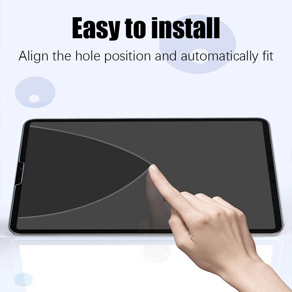 2Pcs Hydrogel Film For Ipad Air 5 4 9 10th  Generation 10.9 Screen Protector For Ipad 13 11 12.9 6th 8th 10.2 M4 M2 Accessories image 5