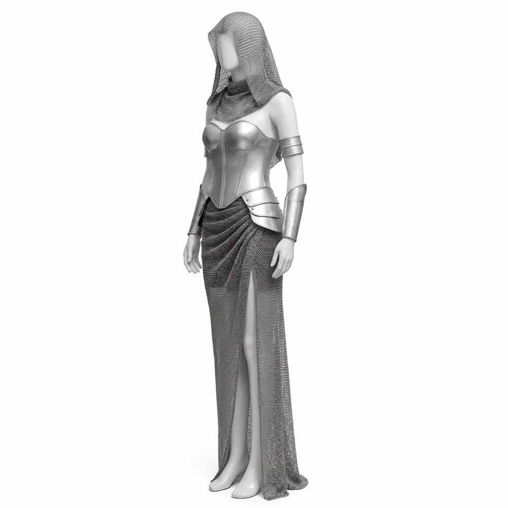 Déguisement Chevalière Médiévale Femme – Fausse Armure – photo 6