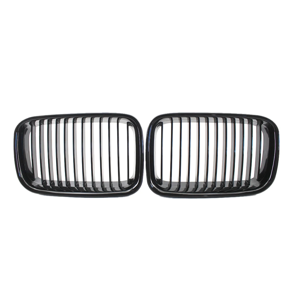 

Pair Front Sport Kidney Grille Grills Gloss Black for BMW E36 318 328 328 1992-1996 Racing