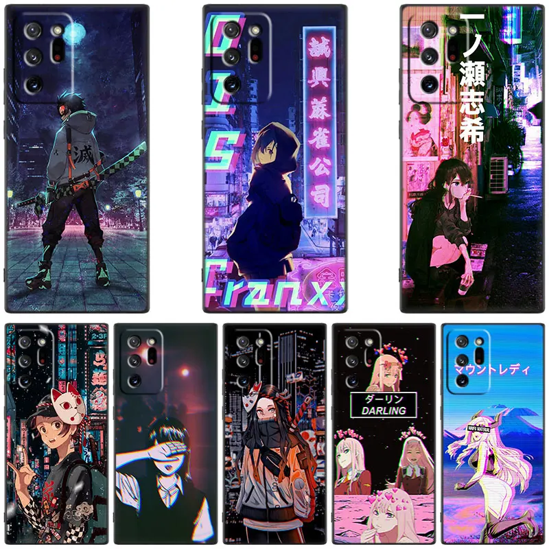 Vaporwave Glitch Anime Case For Samsung Galaxy M53 M52 M51 M33 M32 M11 M12 M13 M21 M22 M23 M31S M30S Note 10 Lite Plus 20 Ultra