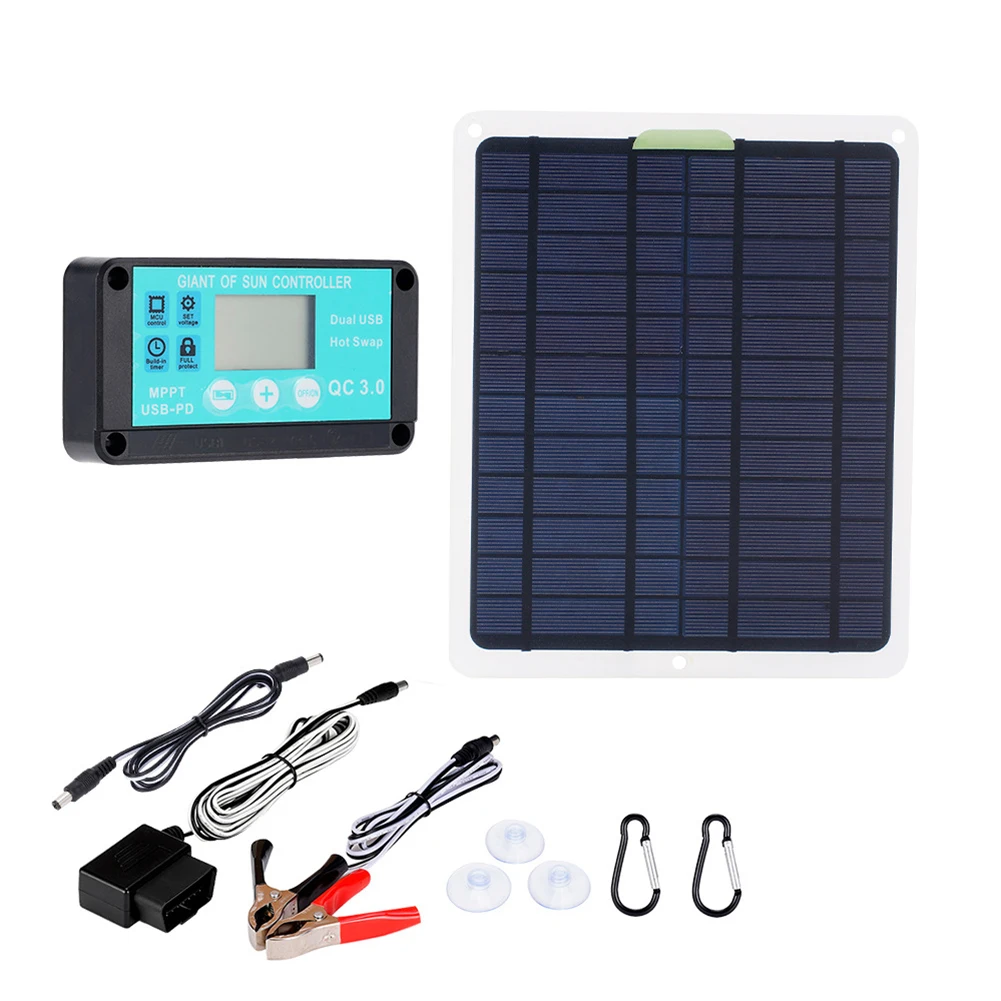 Easy Installation 20W Solar Panel Discharging Protection Dual Voltage Compatibility Optimal Charging Performance