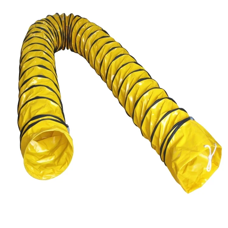 

14 Inch Flame Retardant Reinforced PVC Fabric Heat Flexible Ducting 5m