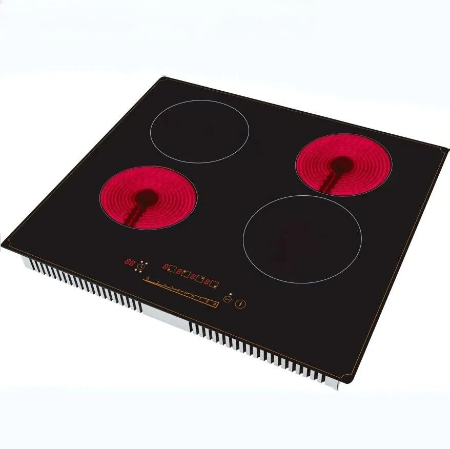 

Touch Control Four Heads Induction Infrared Cookers Digital Four Hobs Induction Infrared Hybrid Cooktops with Safety Switch off