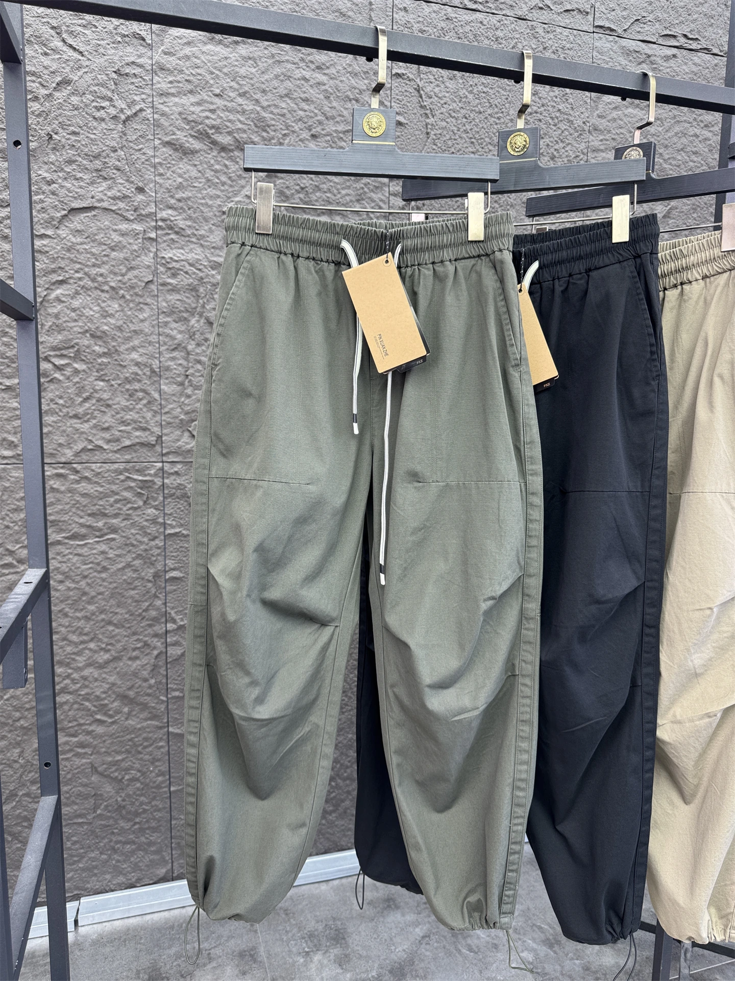 

Svip American Sle Loose Men's Work Pants 00% Cotton Comfortable Pure Color Wide Leg Casual Trousers Autumn Season