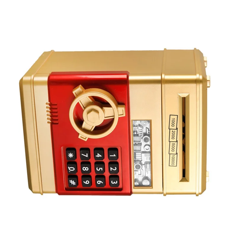 Mini Piggy Bank Children's Safe Forboys/Girls Battery-Free Safe Bank Retrieve Password Box Anti Drop Piggy Bank-Y44A