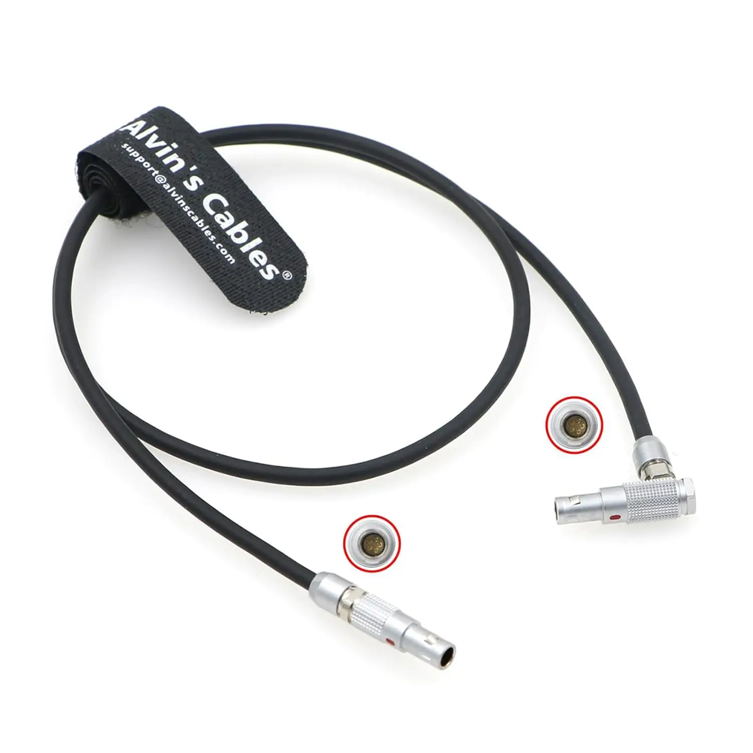 Alvin's Cables 00B 5 Pin Male Audio Cable for RED V-Raptor Komodo-X DSMC3 Replace Cable 5Pin to Dual XLR Straight Right-A 55cm