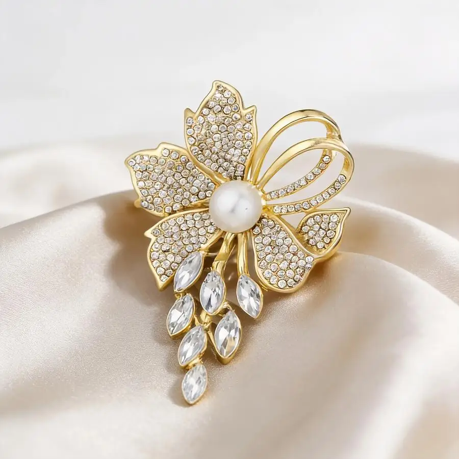 1/5/10/20/50/100pcs New Imitation Pearl Brooch, High-end Women's Exquisite and Sophisticated Sense, Chest Flower Suit Shirt, Lux