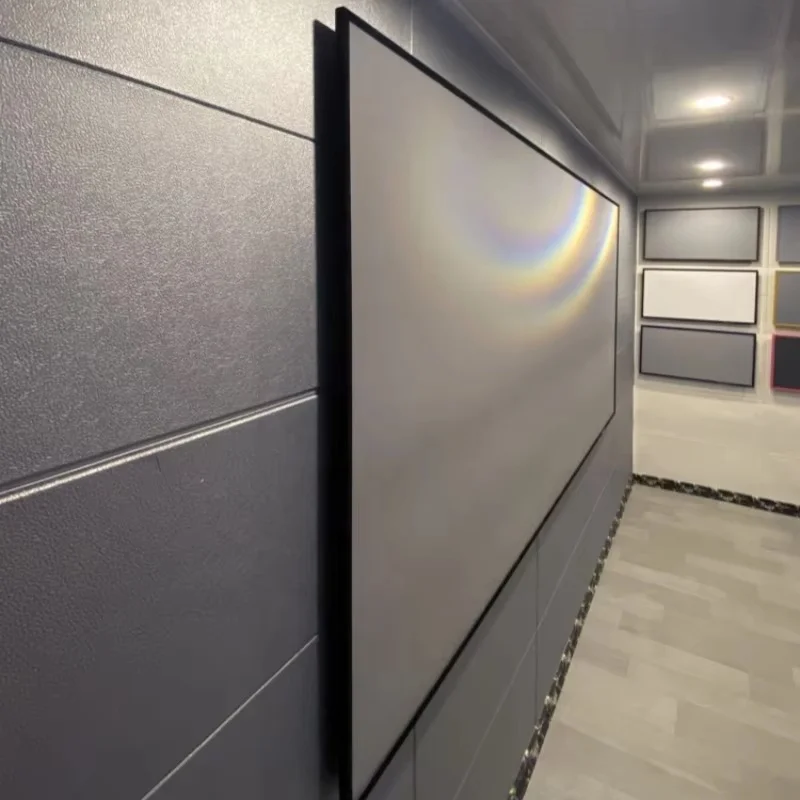 จอโปรเจคเตอร์ ALR แบบ Fresnel Optical Long Throw ขนาด 130 นิ้ว 135 นิ้ว 150 นิ้ว อัตราส่วนภาพ 16:9 ป้องกันแสงรบกวน ความคมชัดสูง ขายดี ปี 2025