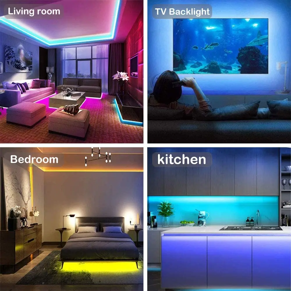 Imagem -04 - Homekit Usb-fita Led Rgb Mais Cct Luz Flexível Regulável Decoração do Quarto Iluminação Traseira da tv Controlo por Voz Siri 5v 1m 2m 3m 4m 5m Rgbcw