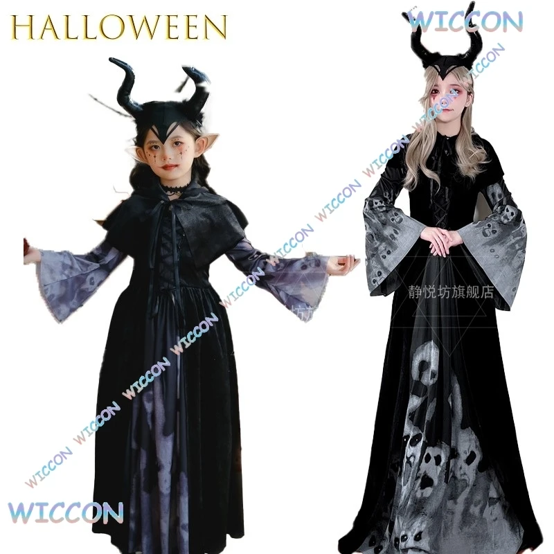 

Horror Bride Zombie Vampire Witch Gothic Dark Long Dress Halloween Costume For Adults Scary Cosplay Outfit Party Scary Makeup