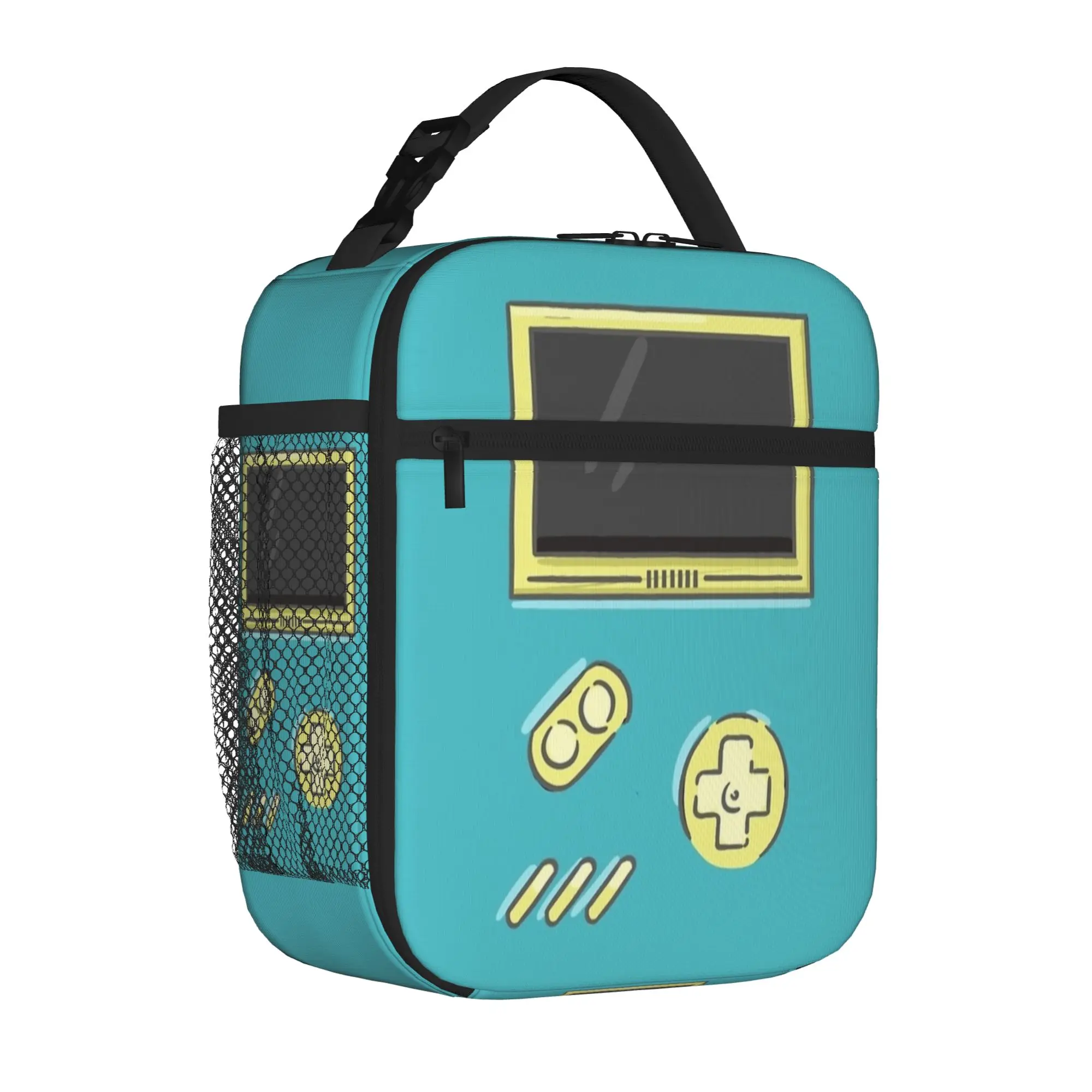 Games Console Handheld Gamer Insulated Lunch Tote Bag for School Controller Reusable Thermal Cooler for Men Women Bento Bags