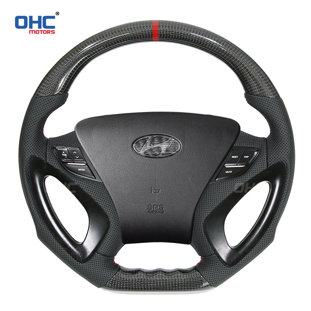 

Real Carbon Fiber LED Steering Wheel Compatible For Hyundai Sonata