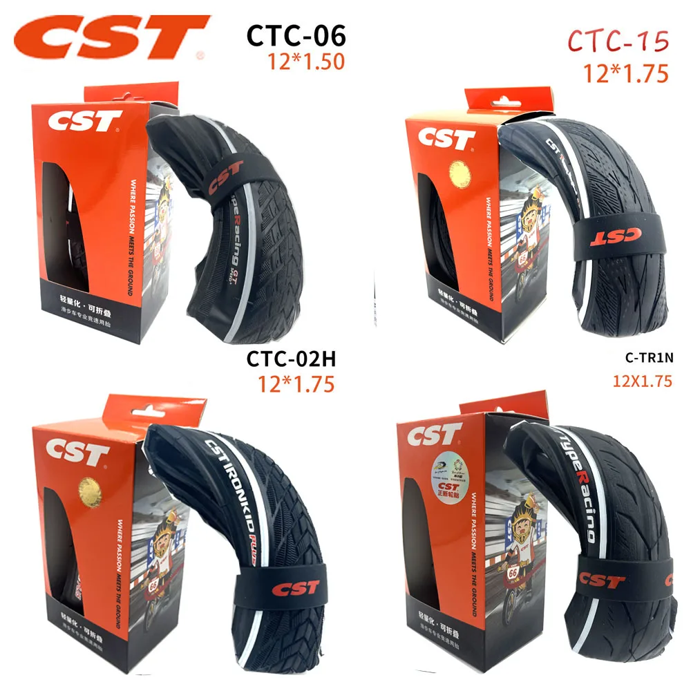 CST タイヤ　12インチ　teamlimted GT GRIP + 未使用品 CST 12 インチチーム限定 GT 折りたたみタイヤ 12*1.75 12*1.5 自転車