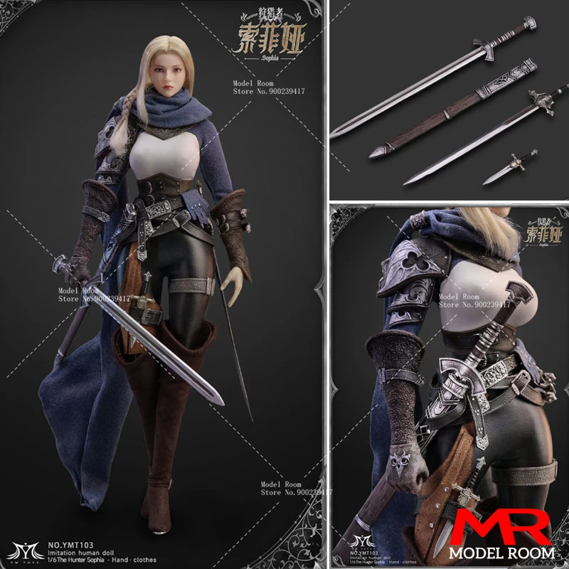 

2024 Q4 YMTOYS YMT103 1/6 Hunter Sophia Action Figure with Movable Eyes 12'' Female Soldier Figurine Full Set Collectible Model