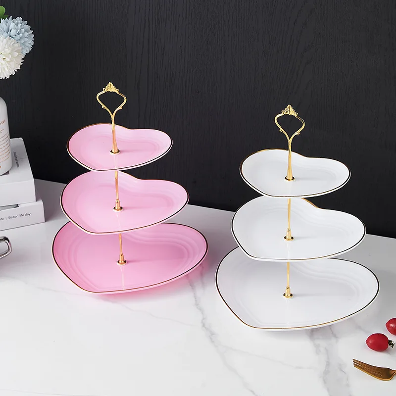 1 Stück Herzförmiger Kuchenständer, Serviertablett für Desserttisch, Dekoration für Valentinstag, Hochzeit, Geburtstagsfeier