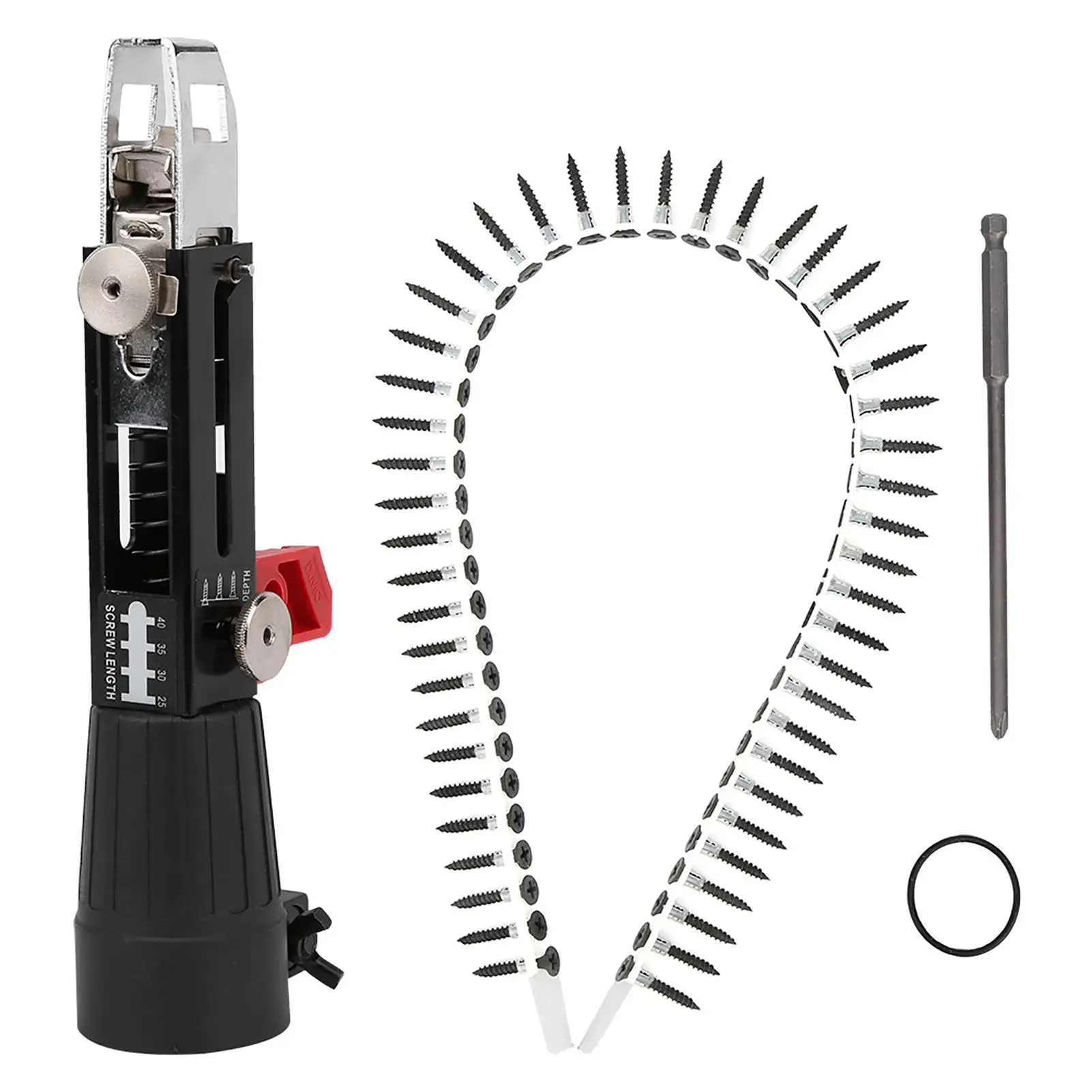 Automatic Electric Nail Drill Screw Tightening Tool for Woodworking - Power Drill Adapter Attachment