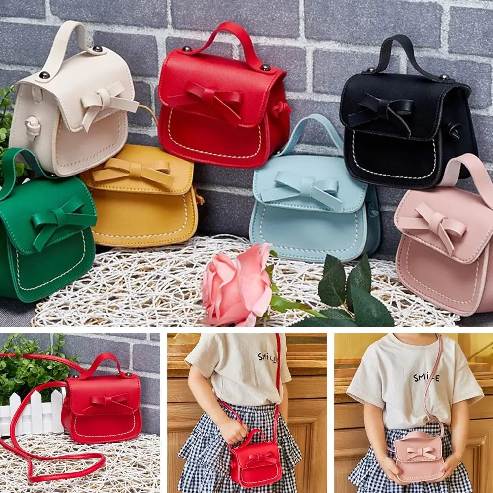 Bowknot Baby Messenger Bags Little Girl Toddler Purse Kids Purses and Handbags Mini Crossbody Bag Small Coin Pouch