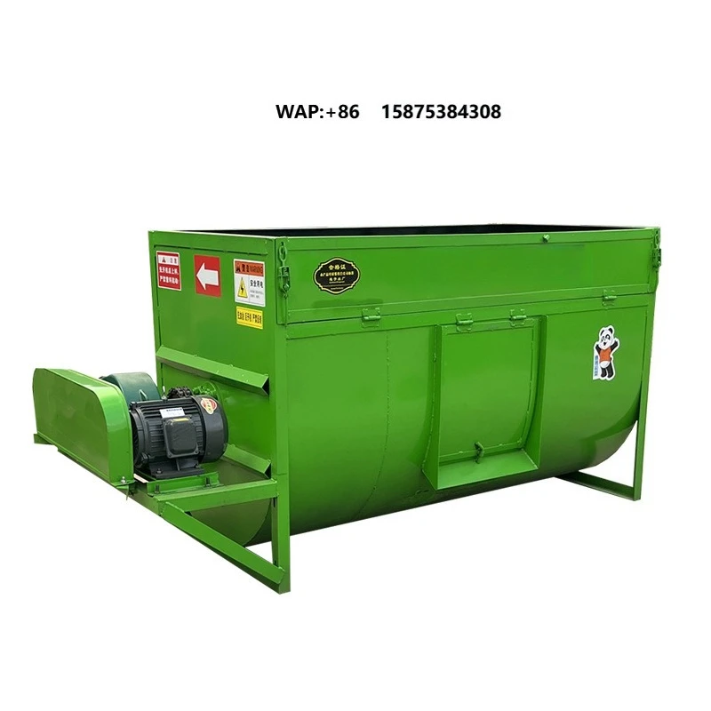

Multifunctional Dry and Wet Animal Feed and Grass Mixer Large Capacity Horizontal Cattle and Sheep Feed Mixer