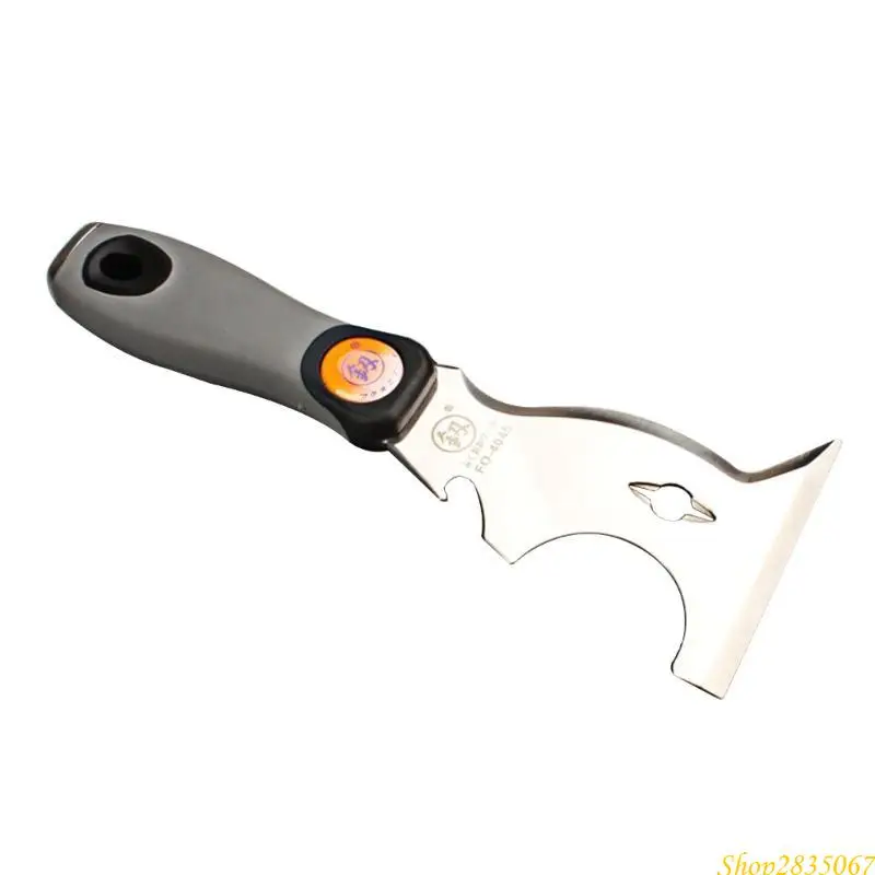 10in1 Paint Scraper Putty Knife Functional Tool for Home Improvement DIY Project Rust Resistant Steel Cutter Handle 831F