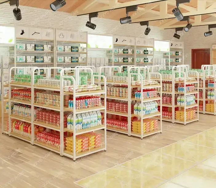Convenience Store Regale Snack Regale Supermarkt Display Regale Lebensmittel geschäft Vitrinen Middle Island Baby Shop Middl