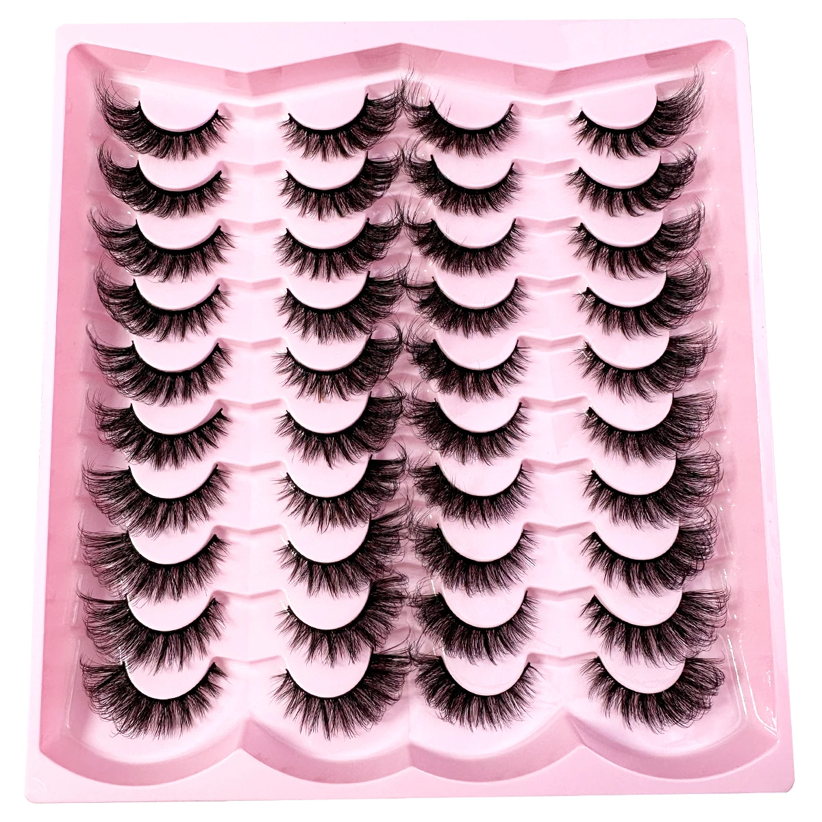 20pairs 5D Flauschige Wimpern D Curl Wimpern Dicke Katze Auge Wimpern Weiche Wispy 8D Volumen Gefälschte Wimpern Verlängerung make-up