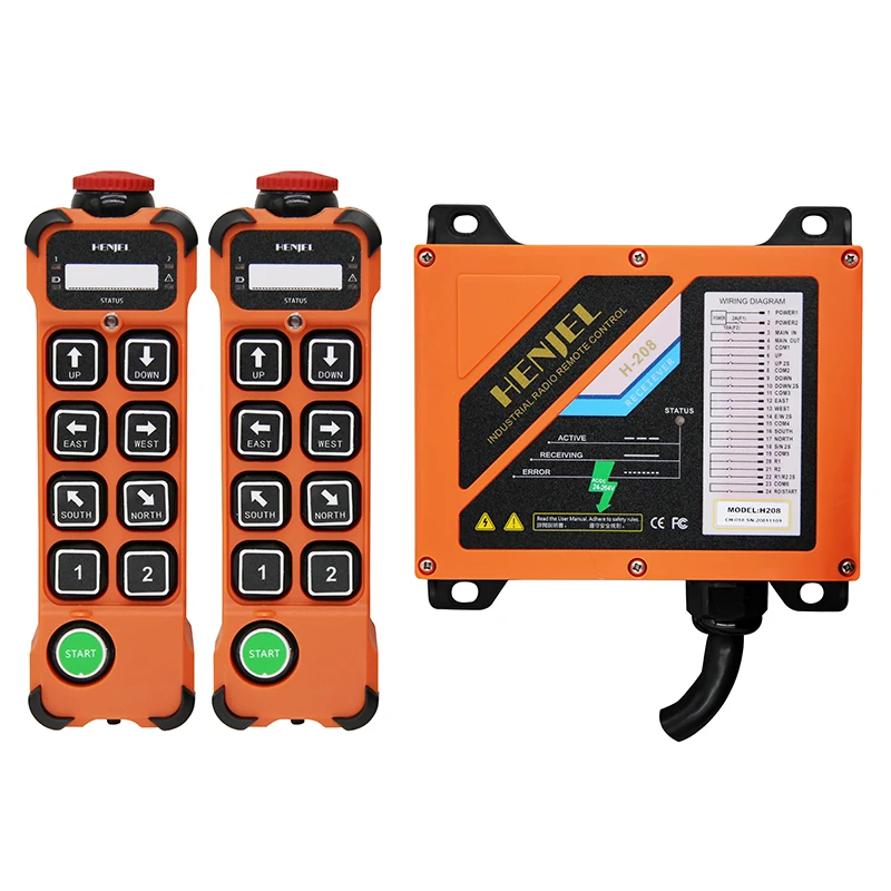 

H208 8-button Two-speed Industrial Crane Radio Remote Control