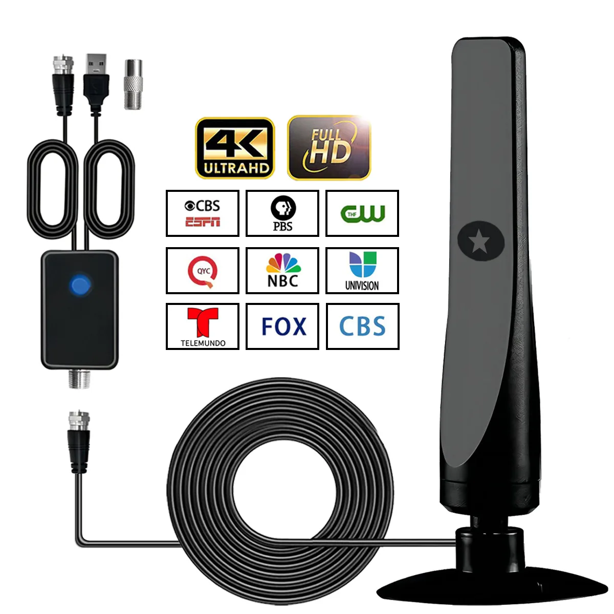 The New Model Supports 4K Digital Tv Antenna Receivers, Indoor and Outdoor High-Definition Digital Terrestrial Wave Hdtv Tv Antennas