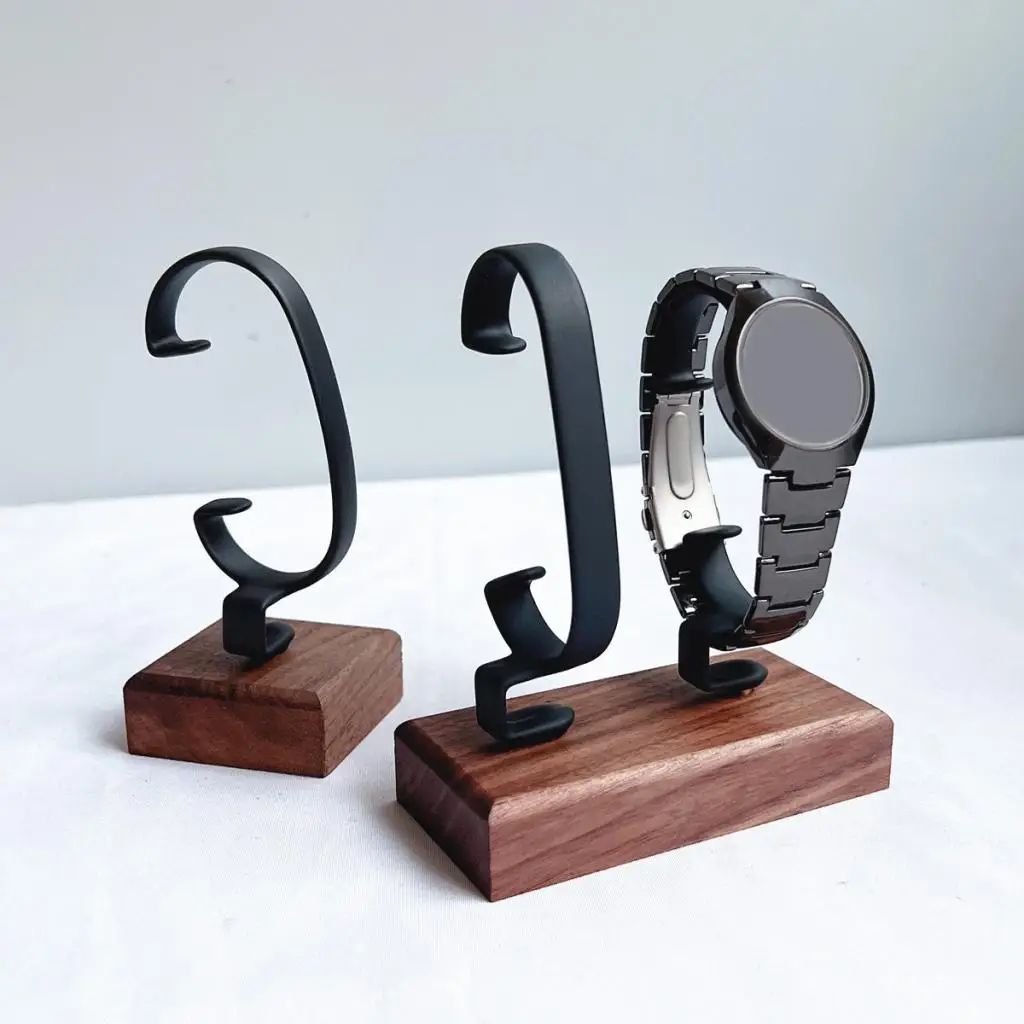 C Shape Watch Display Stand Shops Watch Stand for Countertop Shop Showcase