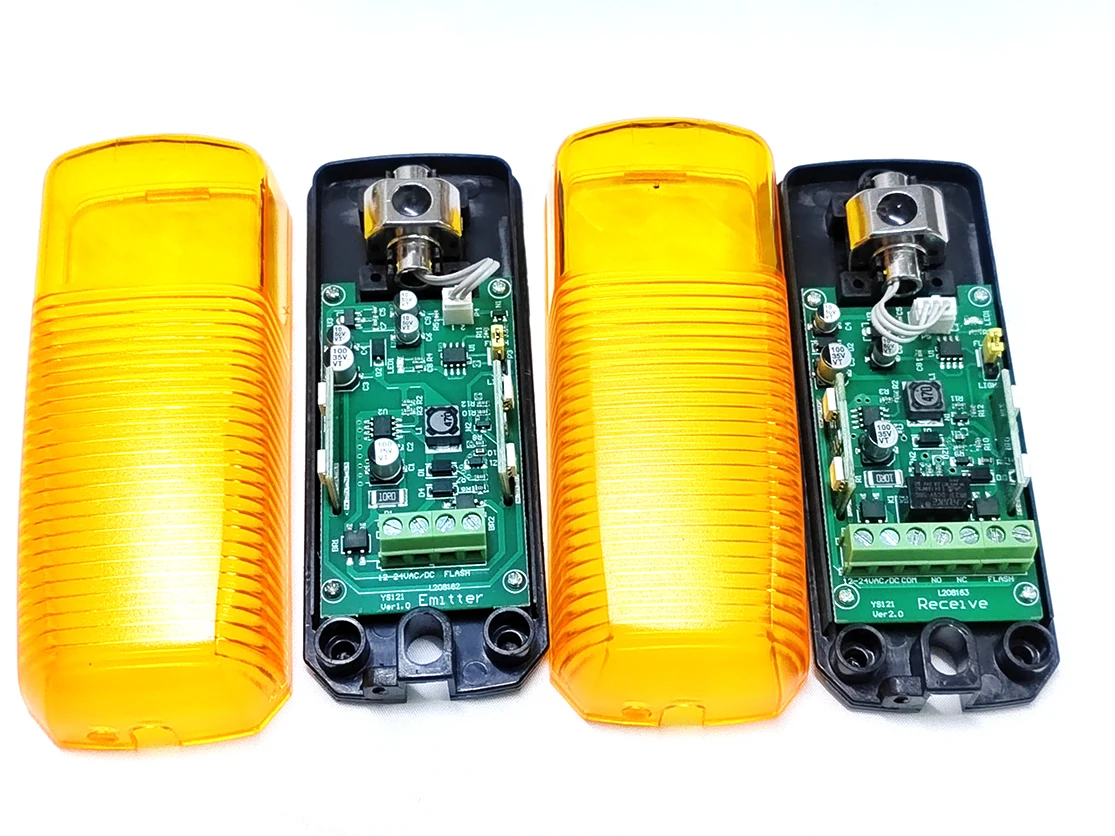 Фотоэлемент 10 м 12-24 В переменного/постоянного тока, фотоэлектрический датчик-детектор для автоматических раздвижных распашных ворот, гаражных ворот, домашней безопасности Фотоэлемент 10 м 12-24 В переменного/постоянного тока, фотоэлектрический датчик-детектор для автоматических раздвижных распашных ворот, гаражных ворот, домашней безопасности