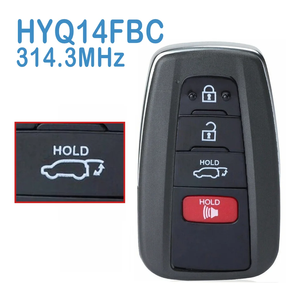 

Board#: 231451-0351 G Auto Smart Remote HYQ14FBC 314.3MHz 89904-06220 89904-06240 Replace Car Key For Toyota Camry2018 2019 2020