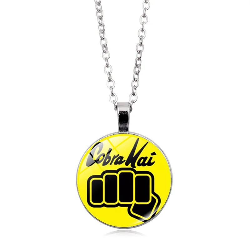 3 Anime Cobra Kai Necklaces Daniel LaRusso Movie Karate Kid Cosplay Prop Necklace Pendant Men and Women Jewelry Gifts