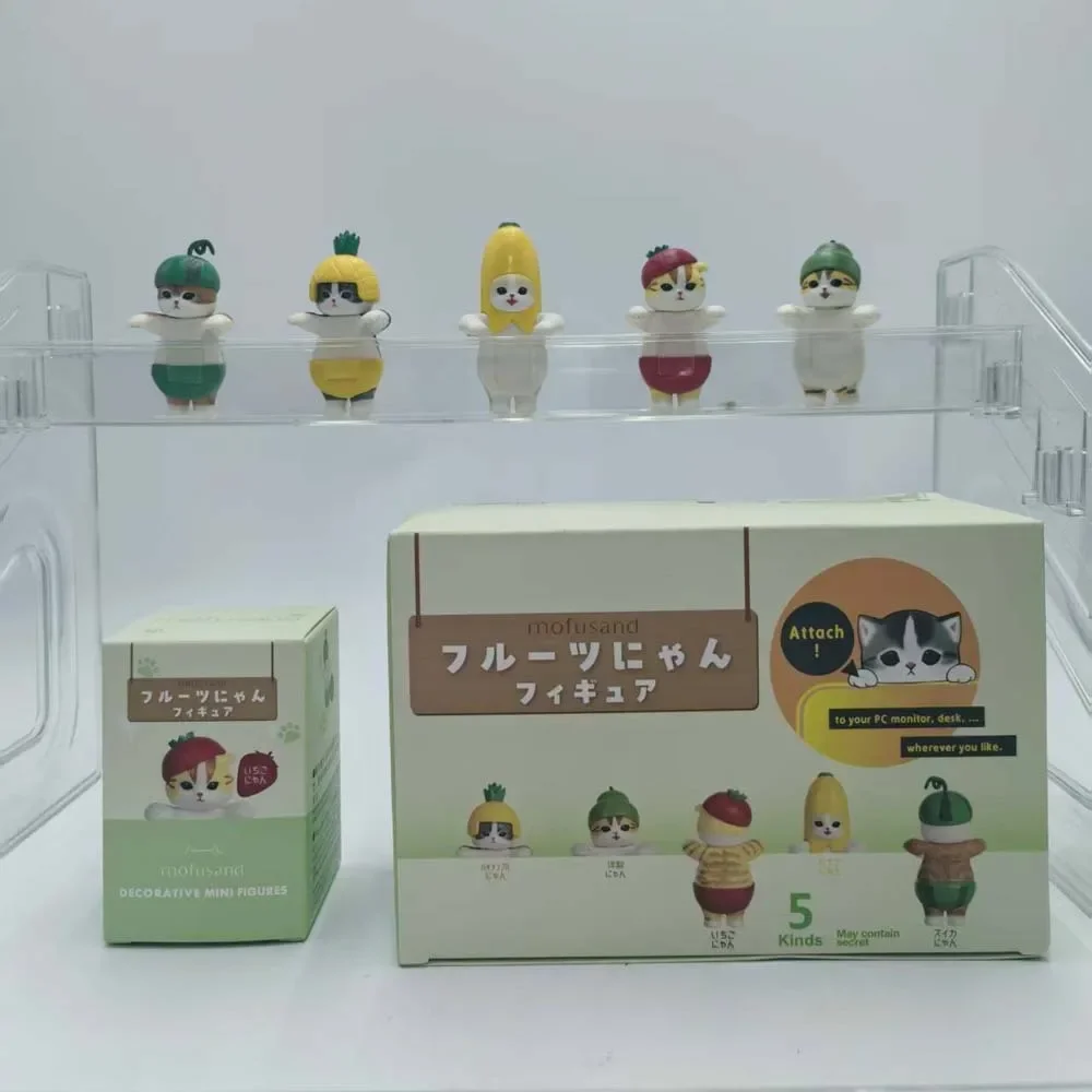 Mofusand Blind Box Hippers Fruit Costume Series Anime Mini Action Figures Doll Mobile Phone Computer Decoration Birthday Gifts