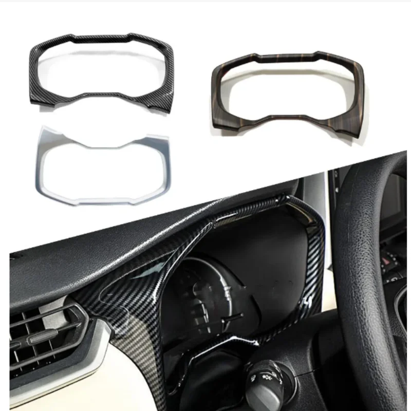 

LHD RHD Dashboard Covers Trim Car Accessories Instrument Panel For Toyota Rav4 2019 -2023 Decoration Meter Stick Frame 1PCs