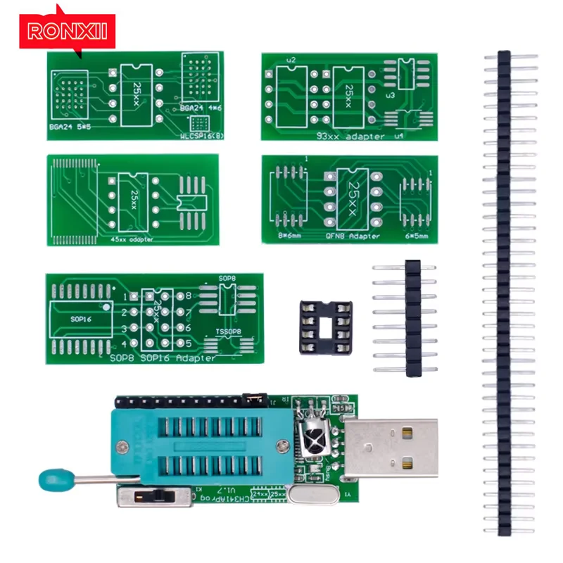 

RONXII CH341A Programmer V1.7 1.8V Level Shift