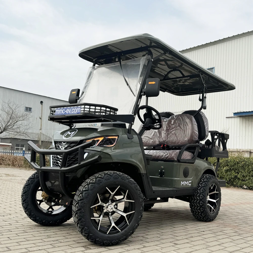 Lithium Battery 2 4 Seaters Electric Street Legal Karts Car Beach Resort Golf Car Buggy Cheap Electric Golf Carts