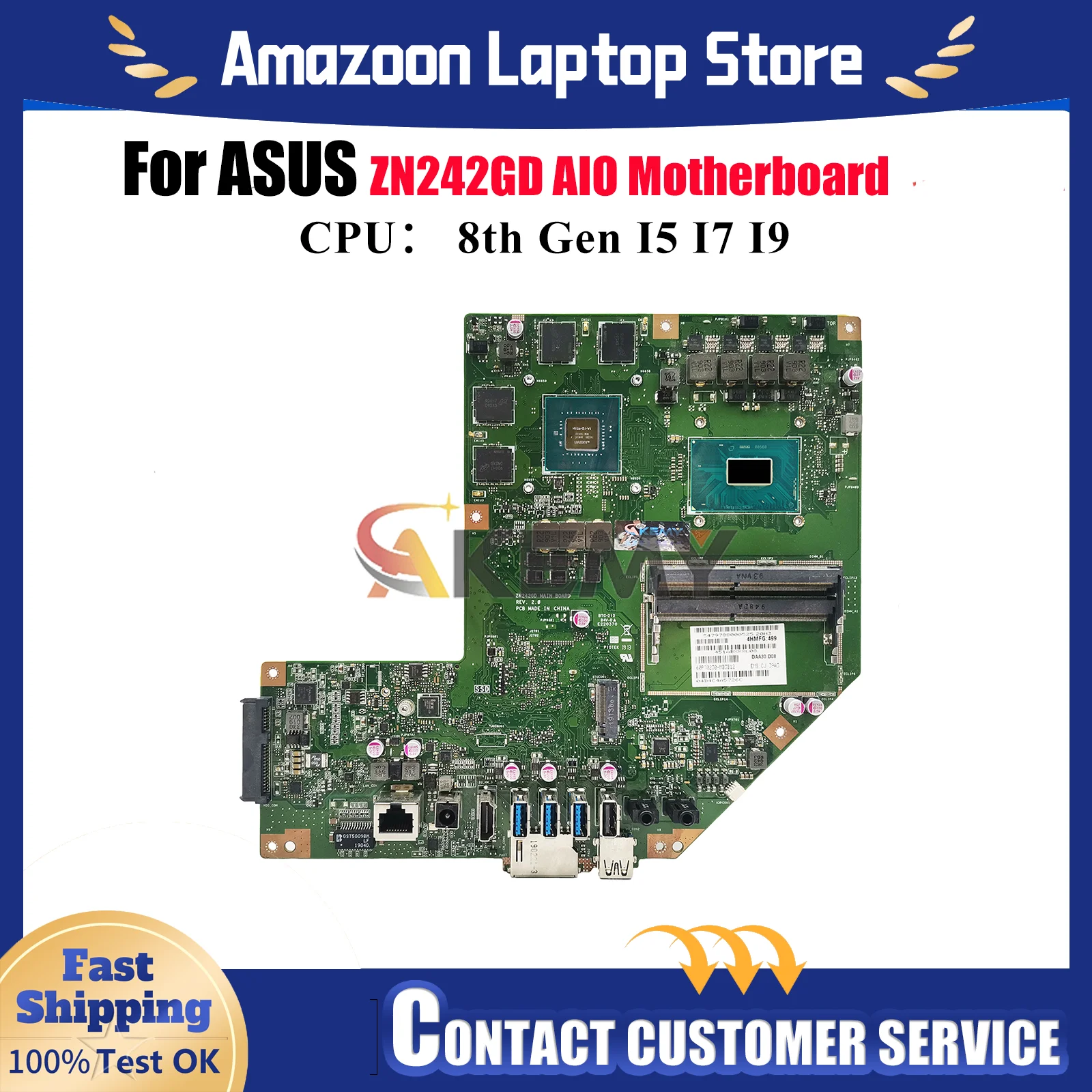 

ZN242GD Motherboard For ASUS Zen AiO ZN242GD ZN242G Mainboard With I5 I7 I9 CPU 100% tests OK fast shipping stk