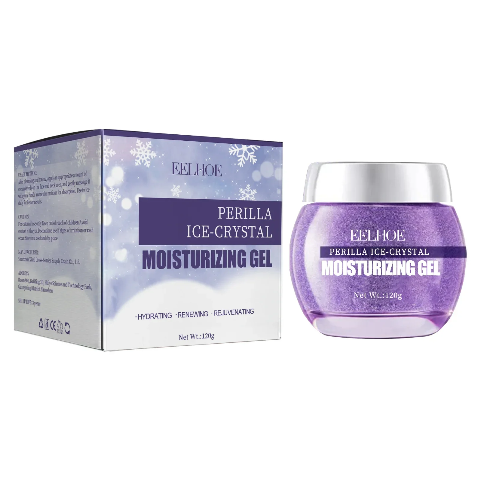 Eelhoe Perilla Gel hidratante de cristal de hielo, crema Facial antienvejecimiento, reparación de rojeces faciales, diluir la piel, hidratante