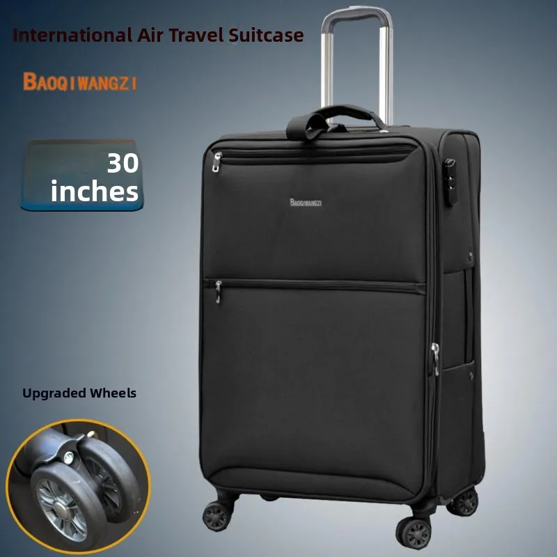 

Baoqi Prince Lage Ox Cloth Thiened Travel Suitcase M Silent Universal Wheel Boarding Carry-On 20 24 26 28 Inch