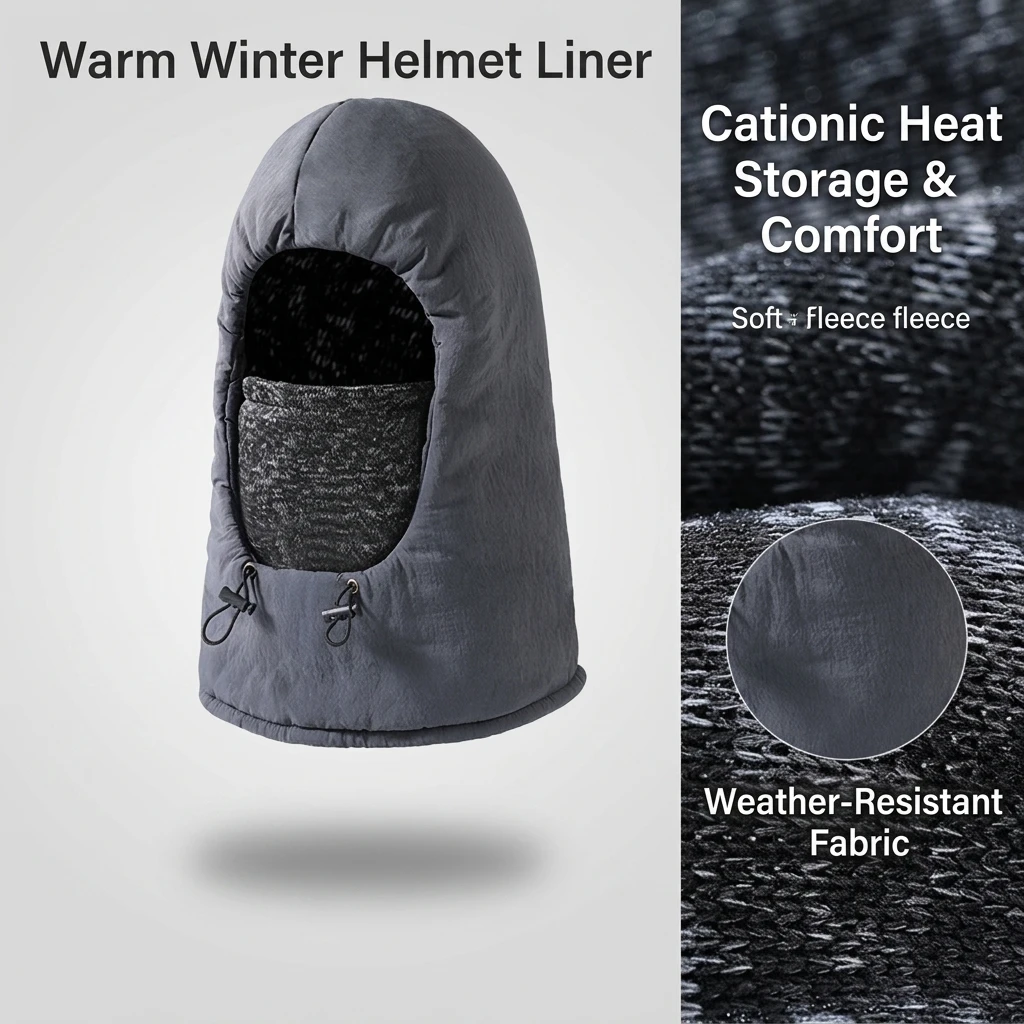 Winter Cycling Commute Gear - Pasamontañas Térmico de Forro Polar para