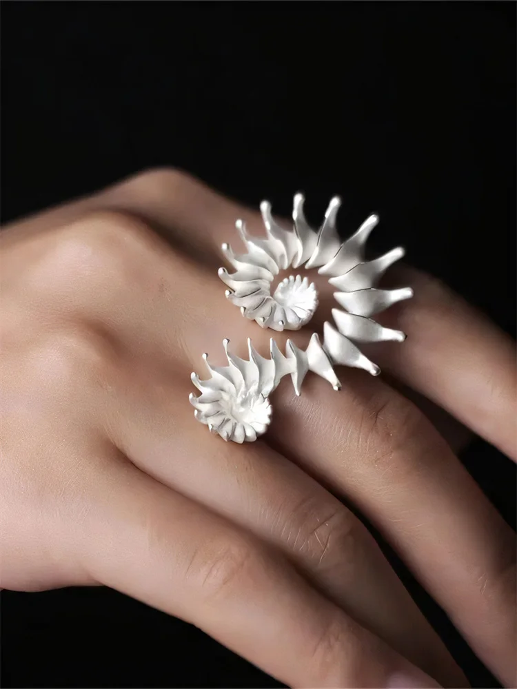ZHUHE Conch Stud Earrings Vintage Style For Women Men's Jewelry Accessories Party Gifts image 4