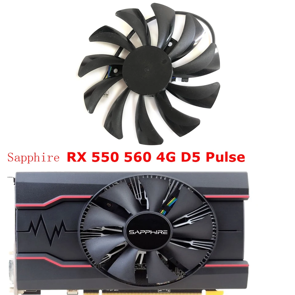 HA9010H12F-Z,GPU Cooler,Video Card Fan,For MSI RX 560 550 RX560