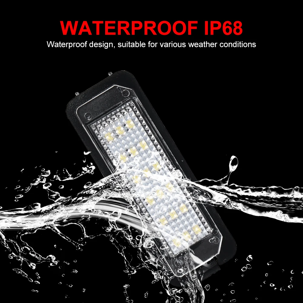 ل VW Passat B6 CC Eos Golf 4 5 6 7 MK7 بولو مقعد رائع ليون ألتيا 2 قطعة LED رقم لوحة ترخيص أضواء الجمعية مع Canbus #2