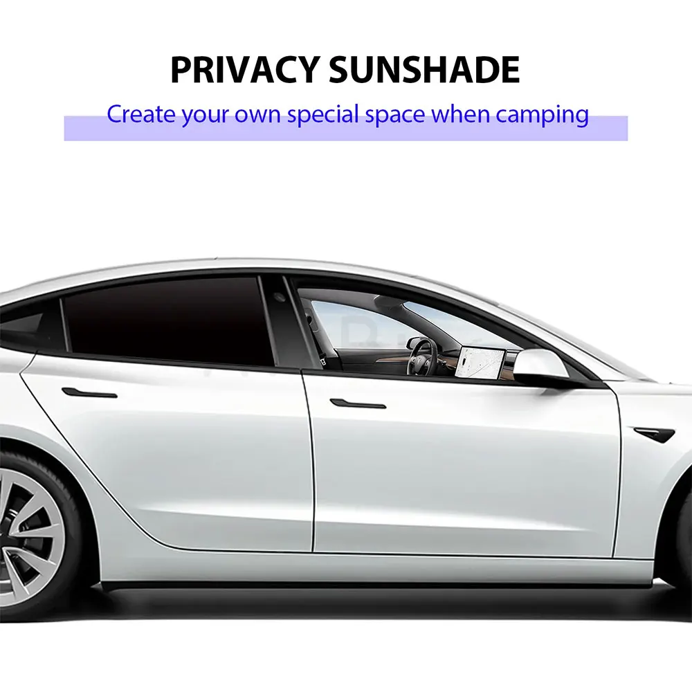 

For Tesla Model S X 2015-2024 Sun Shade Privacy Shading Cover Front Rear Side Window UV Protector Highland M3H Car Sunshade