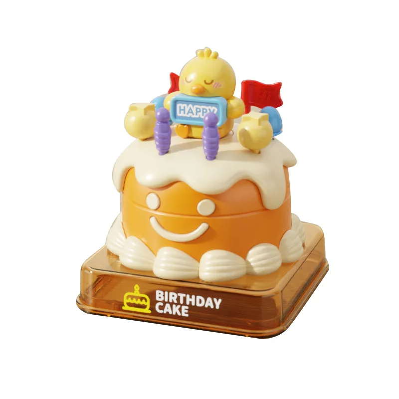 Novelty Cartoon Rabbit Bouncing Cake Toys Children Funny Creative Prank Birthday Cake Simulation Play House Toys Holiday Gift