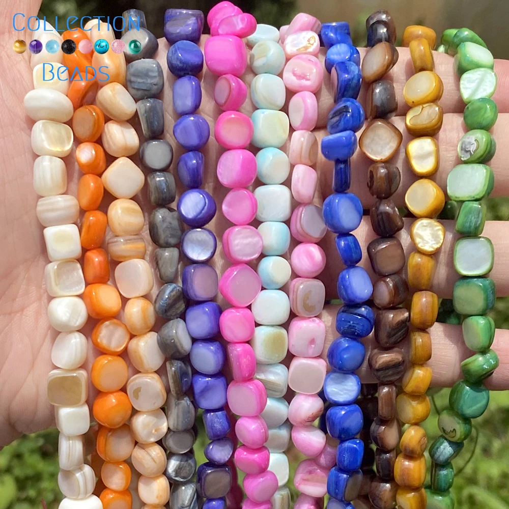 Natural Colorful Shell Beads Irregular Seashell Mother Of Pearl Beads For Jewelry Making DIY Bracelet Necklace Accessories 16