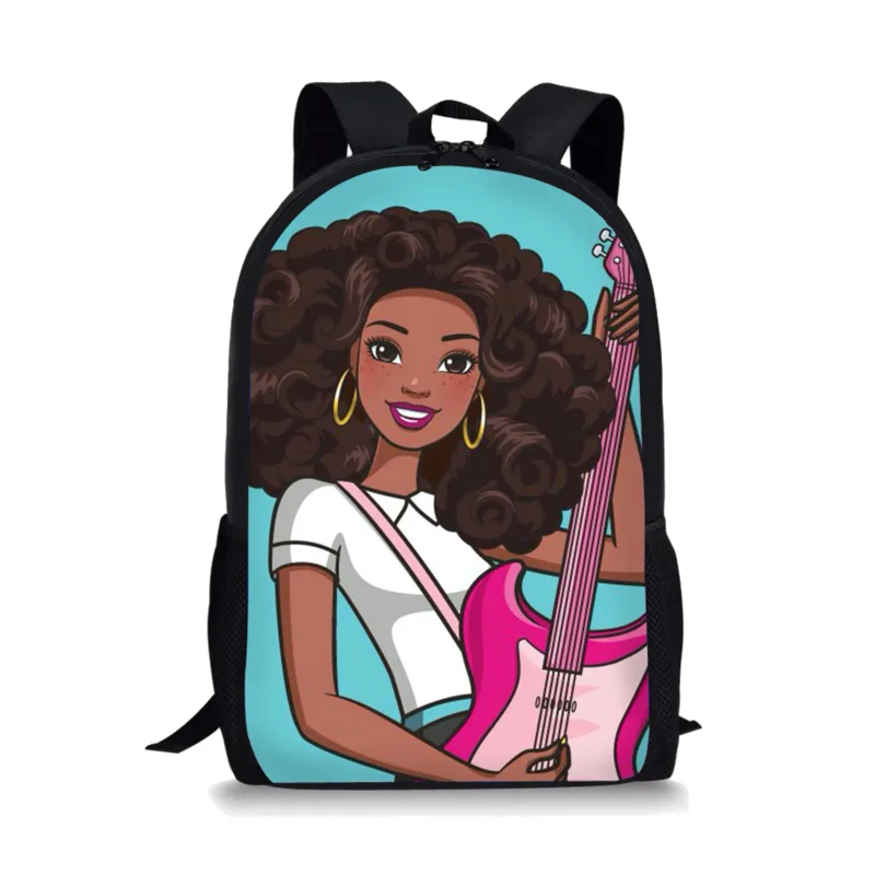 

African Black Queen Printed Girls Boys Backpack Children School Bag Teenager Storage Backpacks Women Men Casual Travel Rucksacks