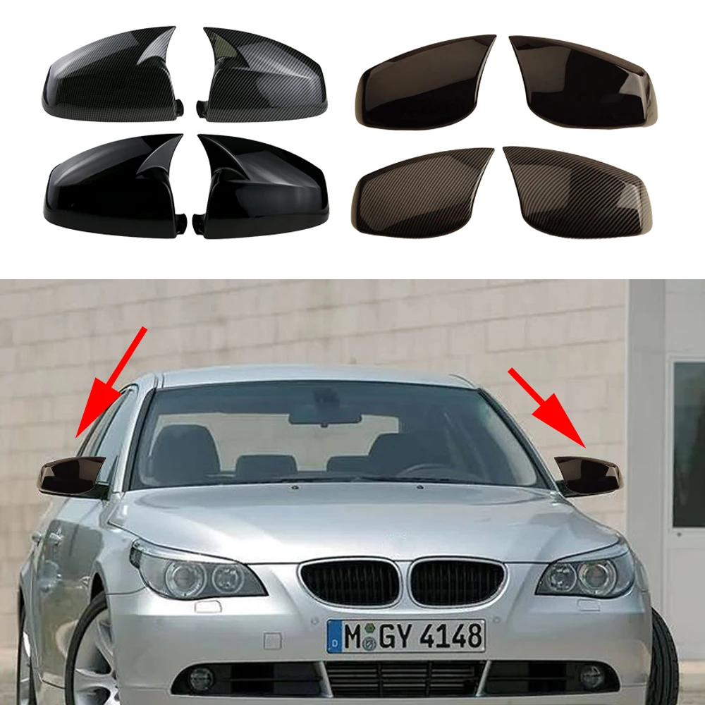 Car Mirror Cover Car Rearview Mirror Caps for BMW 5 series E60 E61 540i 545i 530d 535d 2003 2004 2005 2006 2007 2008 2009 2010